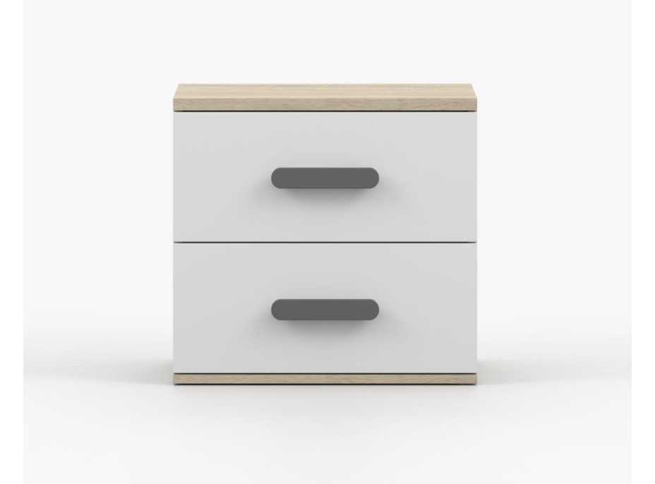 Noční stolek SMYK - dub sonoma/bílý (více variant)
