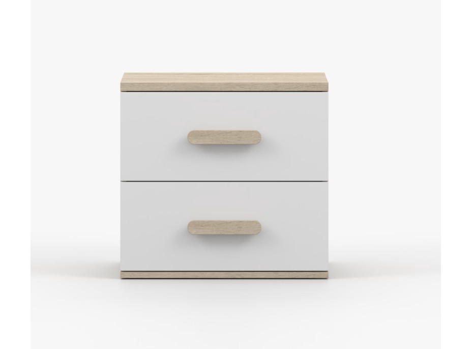 Noční stolek SMYK - dub sonoma/bílý (více variant)