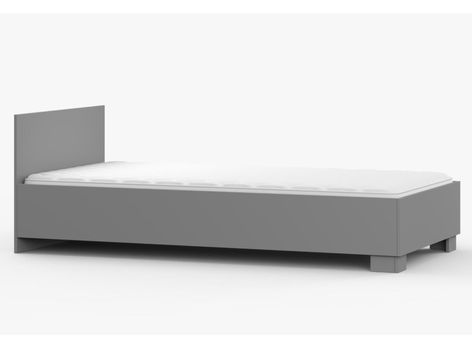 Postel SMYK 200x90 cm - šedá