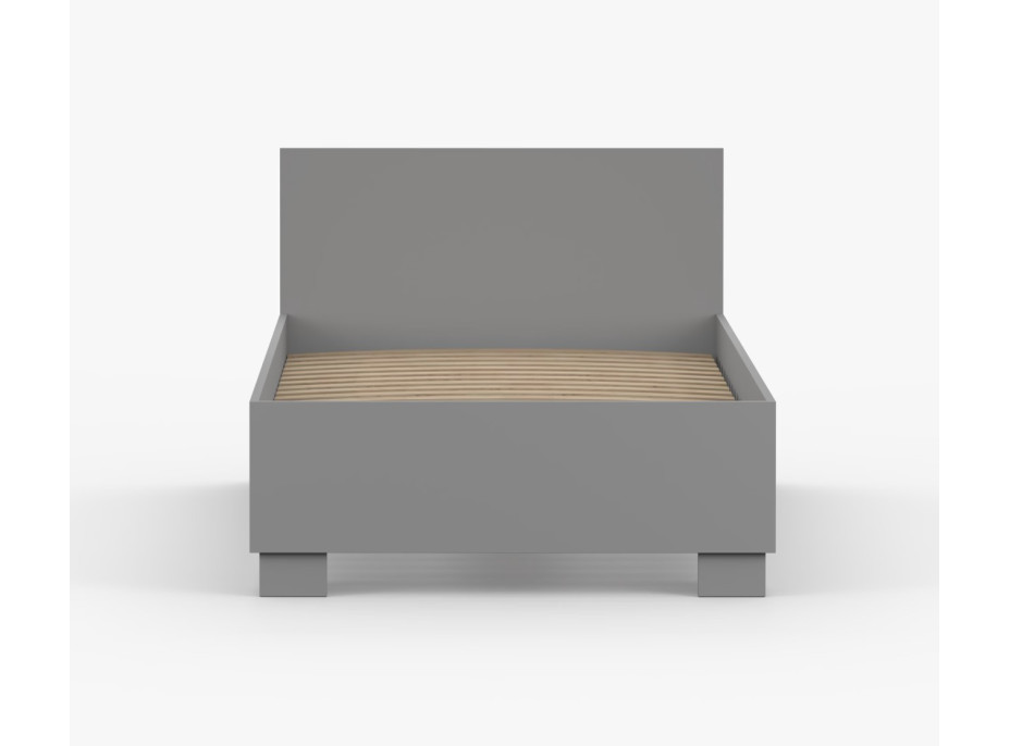 Postel SMYK 200x90 cm - šedá