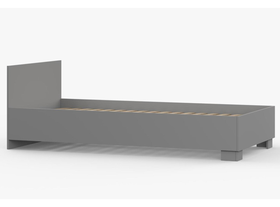 Postel SMYK 200x90 cm - šedá