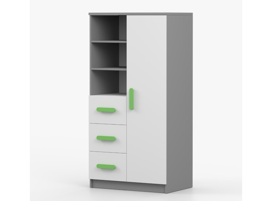 Regál SMYK - šedý/bílý (více variant)