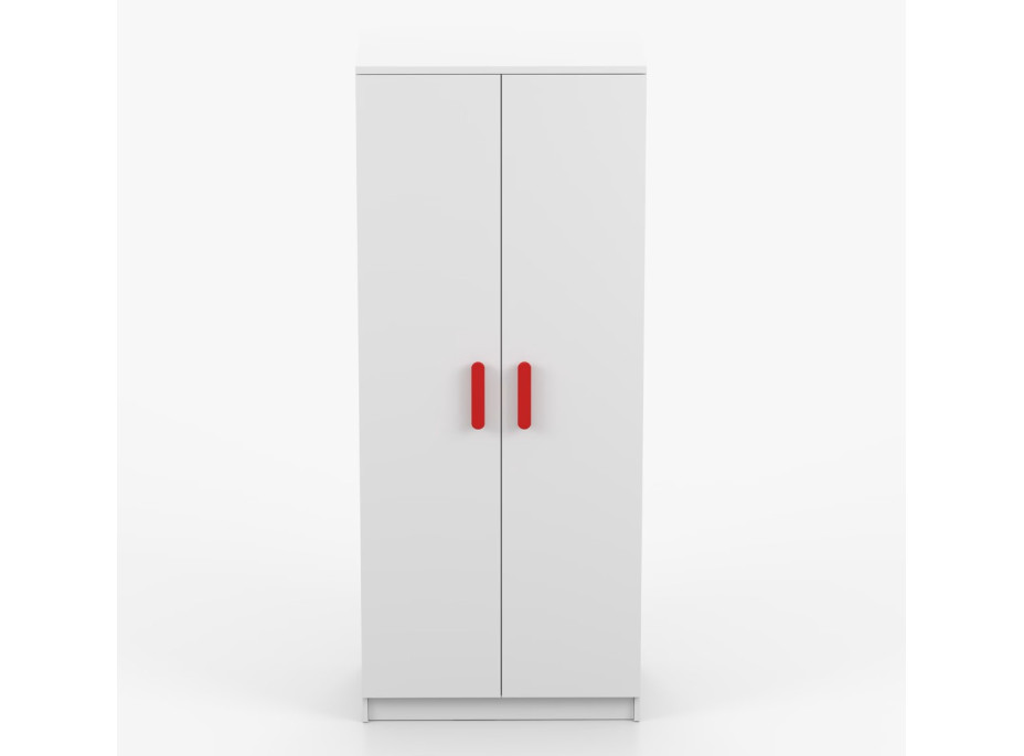 Šatní skříň SMYK 80 - bílá (více variant)