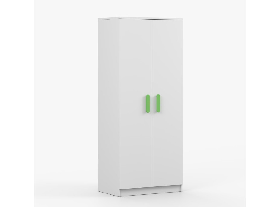 Šatní skříň SMYK 80 - bílá (více variant)