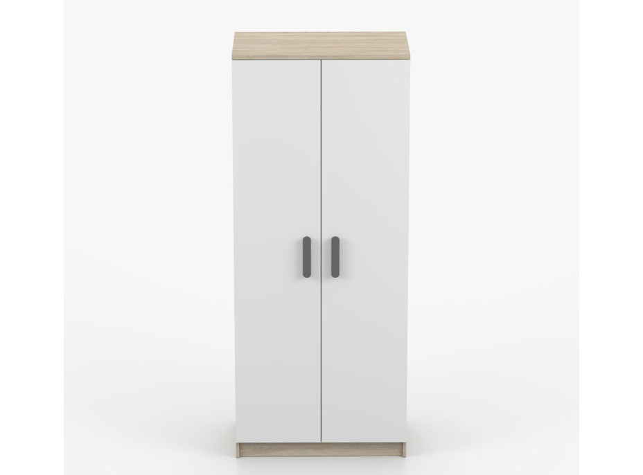 Šatní skříň SMYK 80 - dub sonoma/bílá (více variant)