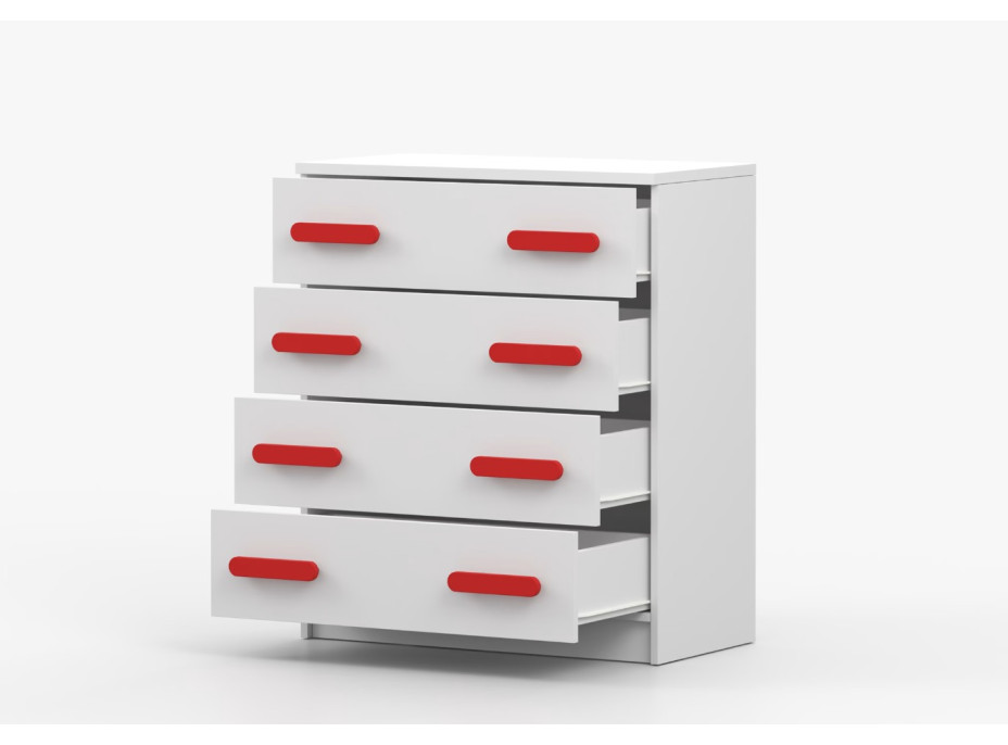 Komoda SCOUT - bílá (více variant)