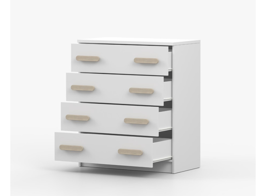 Komoda SCOUT - bílá (více variant)
