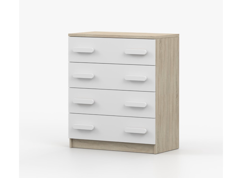 Komoda SCOUT - dub sonoma/bílá (více variant)