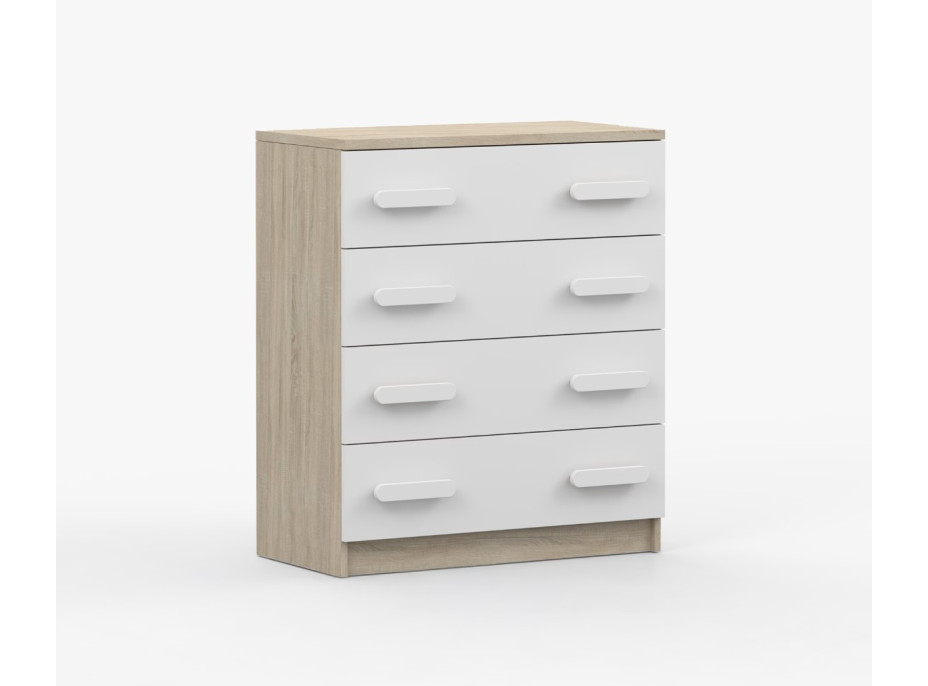 Komoda SCOUT - dub sonoma/bílá (více variant)