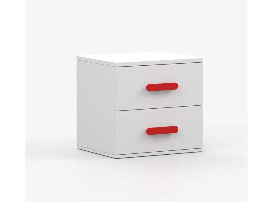 Noční stolek SCOUT - bílý (více variant)