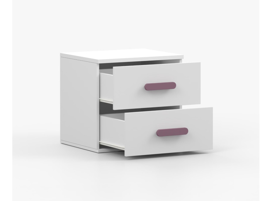 Noční stolek SCOUT - bílý (více variant)