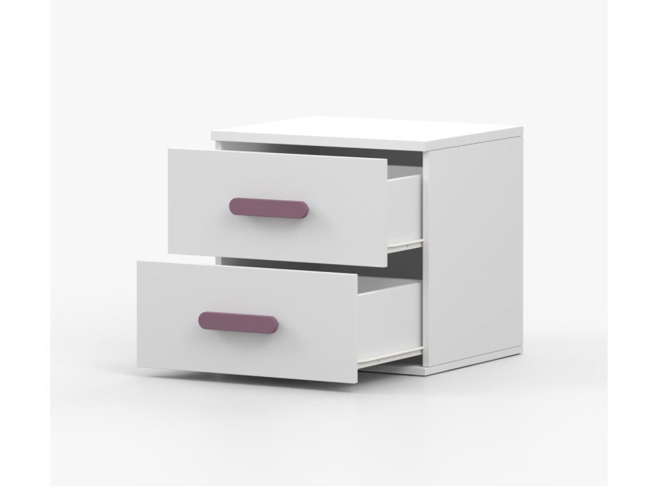 Noční stolek SCOUT - bílý (více variant)