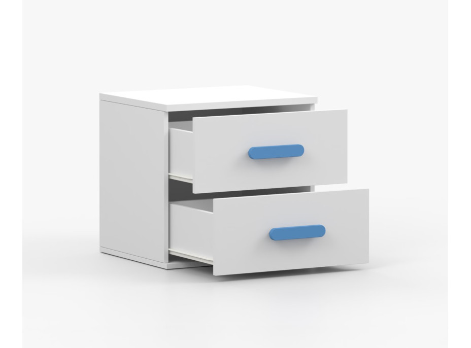 Noční stolek SCOUT - bílý (více variant)