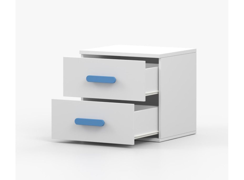 Noční stolek SCOUT - bílý (více variant)