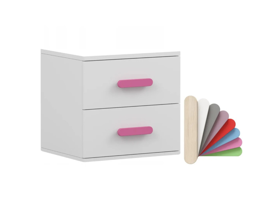 Noční stolek SCOUT - bílý (více variant)