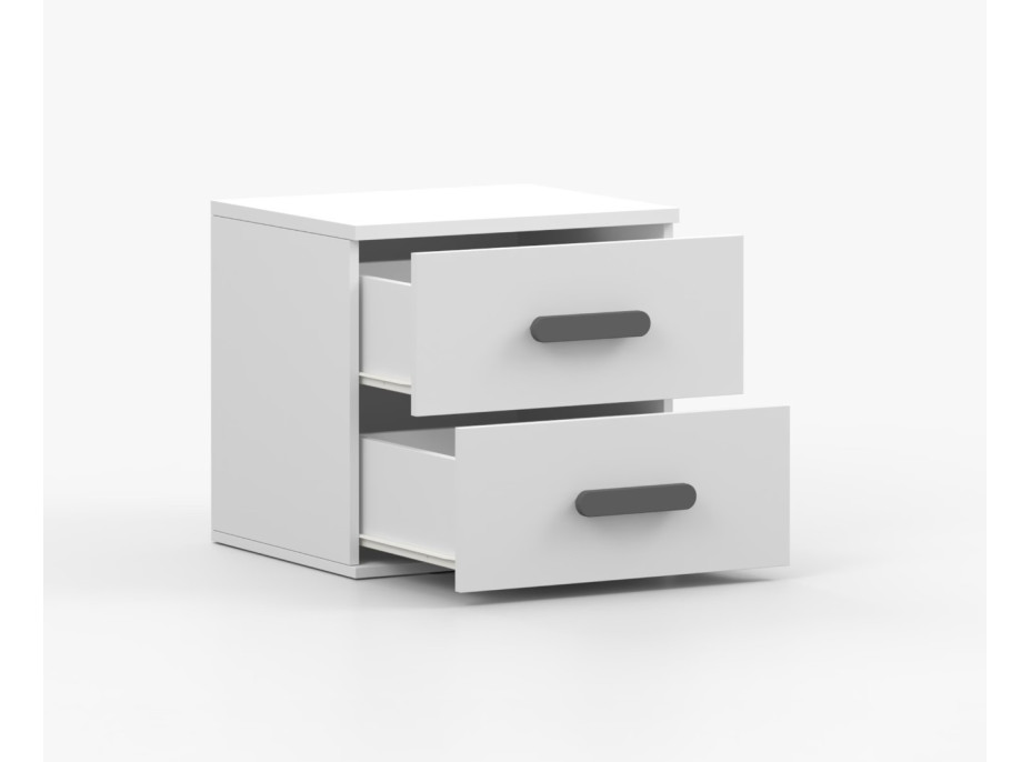 Noční stolek SCOUT - bílý (více variant)