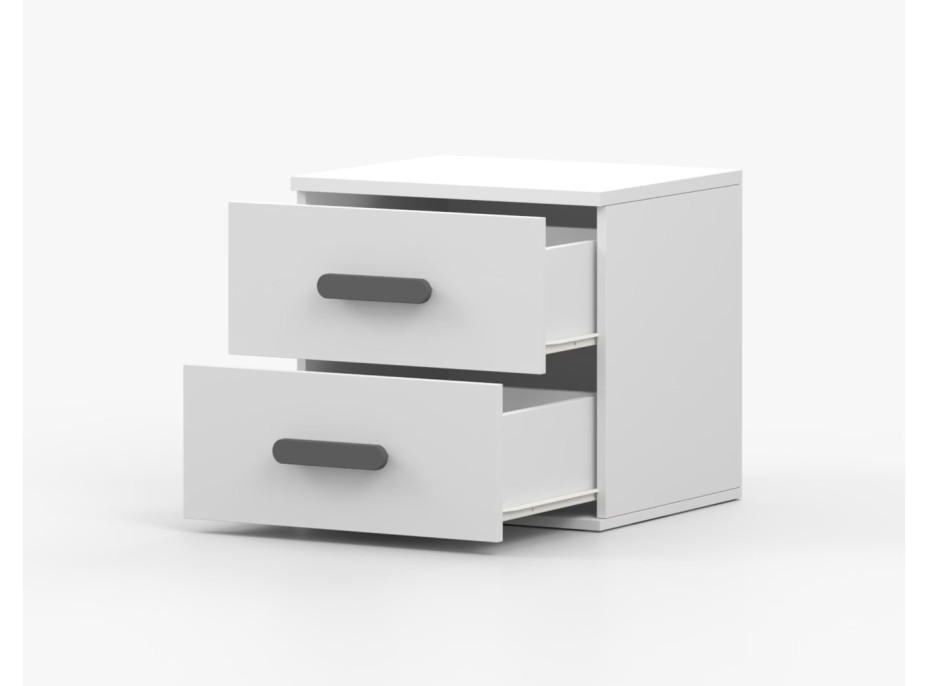Noční stolek SCOUT - bílý (více variant)
