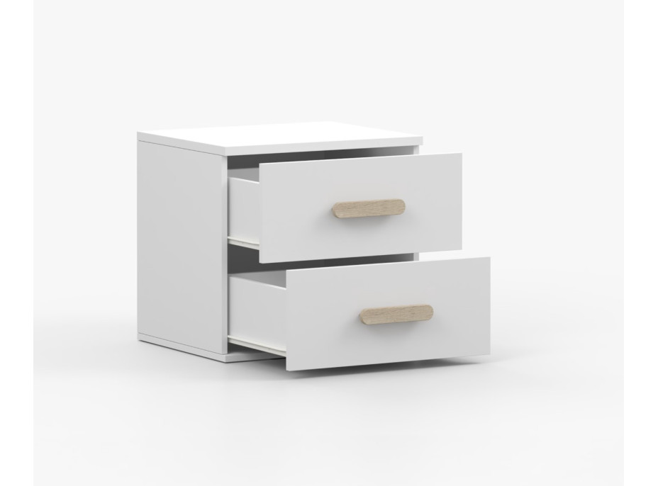 Noční stolek SCOUT - bílý (více variant)