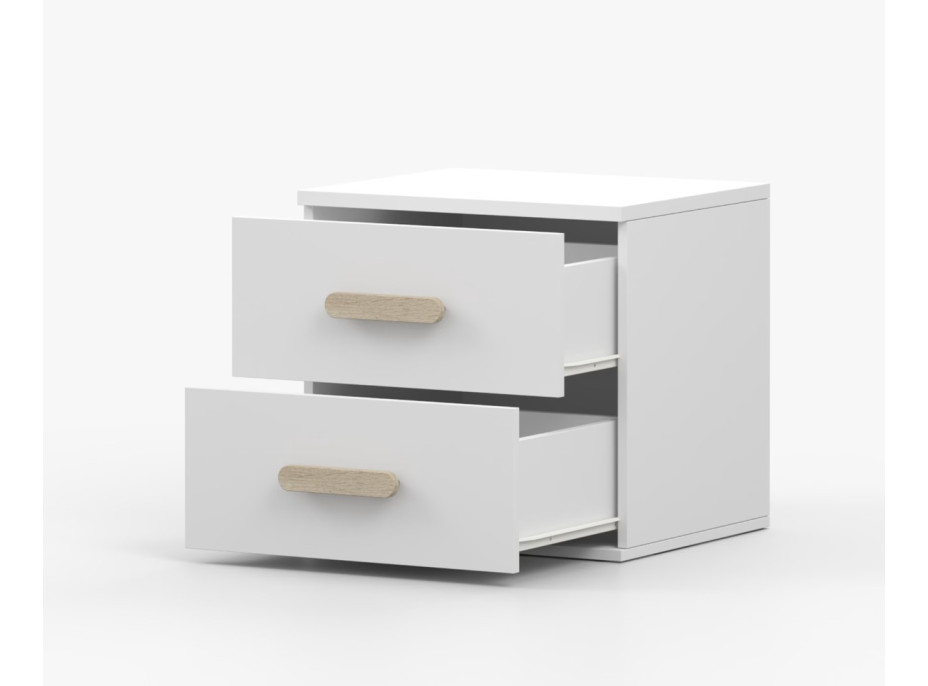 Noční stolek SCOUT - bílý (více variant)