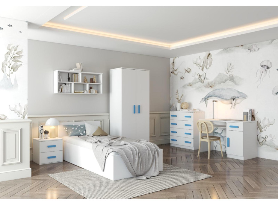 Noční stolek SCOUT - bílý (více variant)