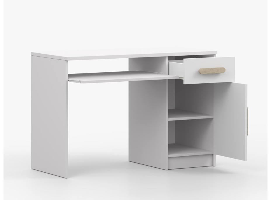 Psací stůl SCOUT - bílý (více variant)