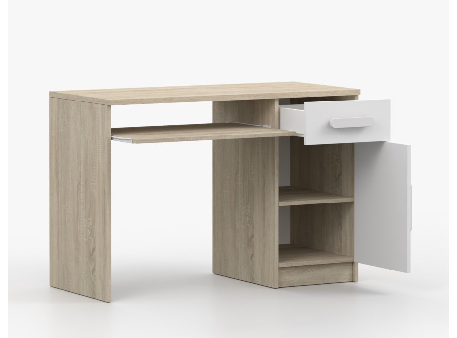 Psací stůl SCOUT - dub sonoma/bílý (více variant)