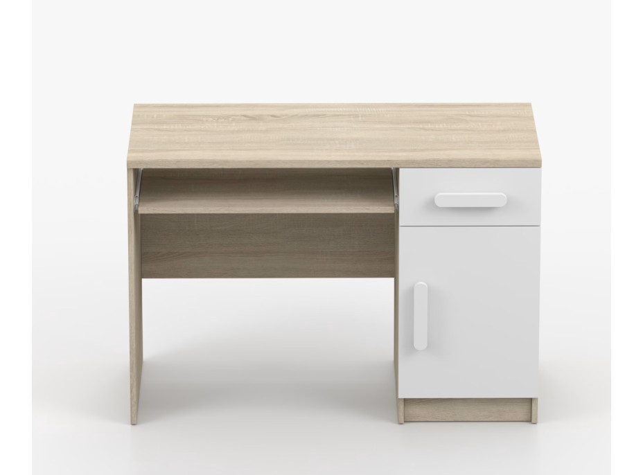 Psací stůl SCOUT - dub sonoma/bílý (více variant)