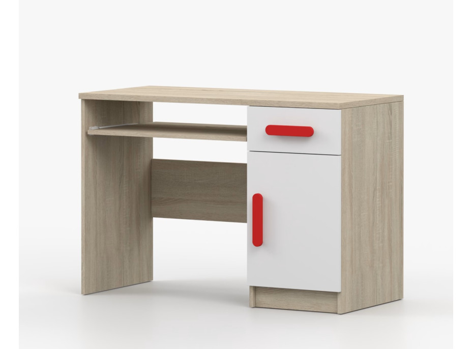 Psací stůl SCOUT - dub sonoma/bílý (více variant)
