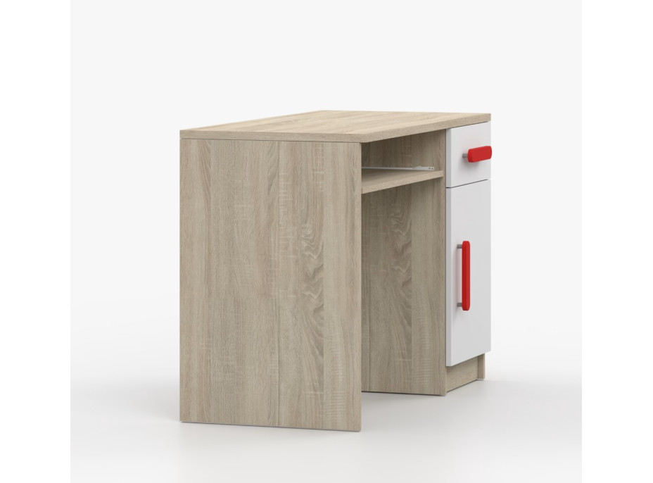 Psací stůl SCOUT - dub sonoma/bílý (více variant)