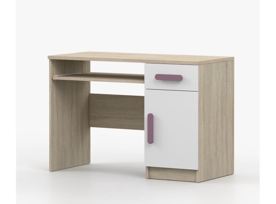 Psací stůl SCOUT - dub sonoma/bílý (více variant)
