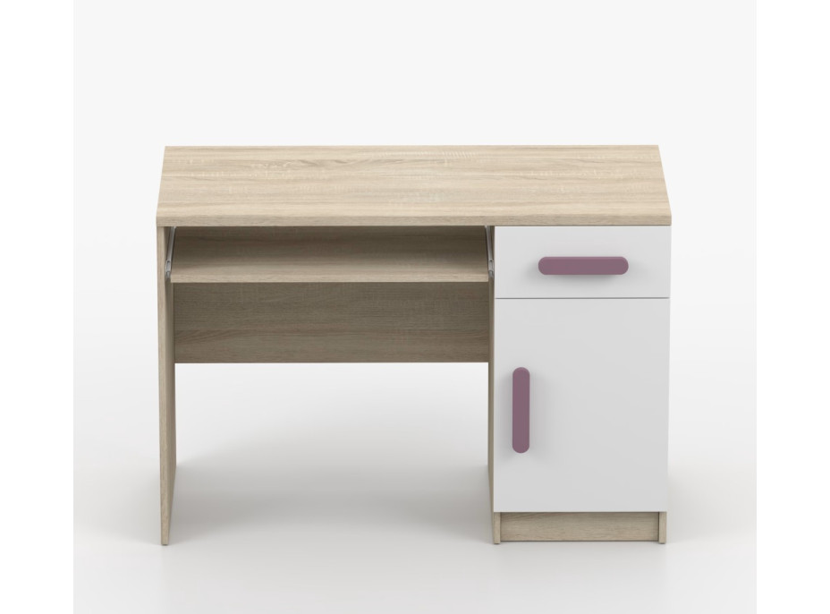 Psací stůl SCOUT - dub sonoma/bílý (více variant)