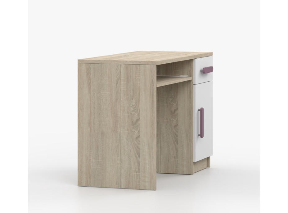 Psací stůl SCOUT - dub sonoma/bílý (více variant)