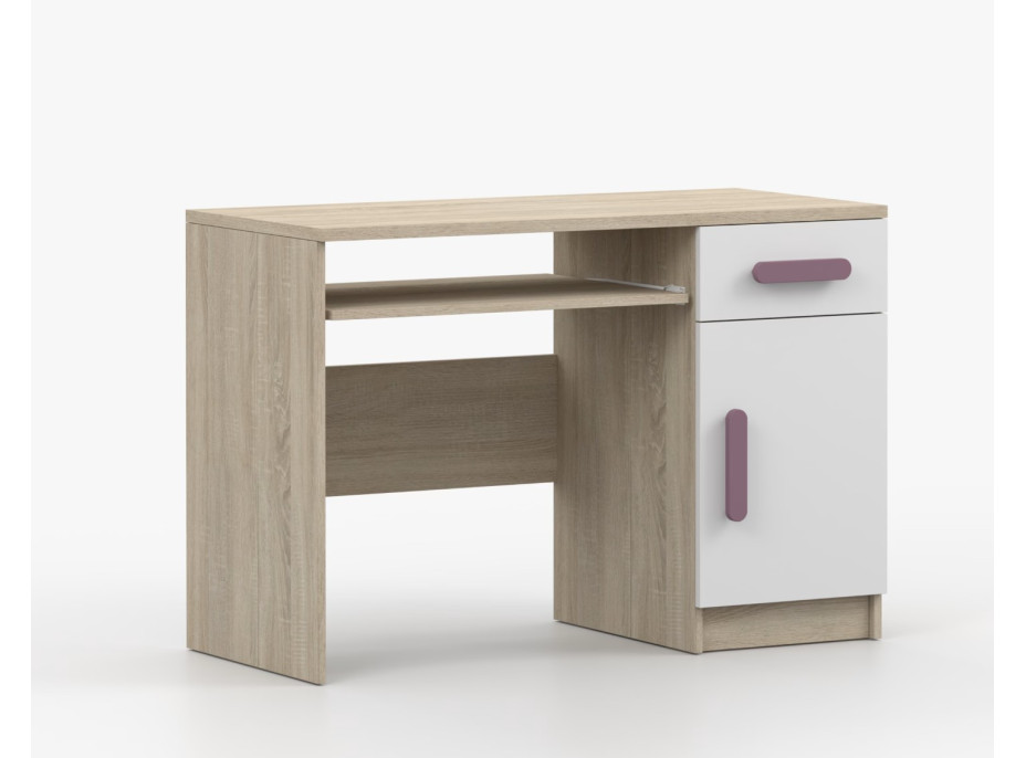 Psací stůl SCOUT - dub sonoma/bílý (více variant)