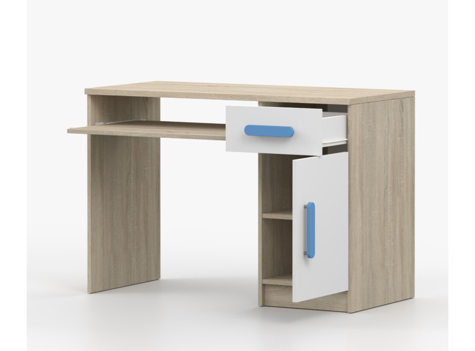 Psací stůl SCOUT - dub sonoma/bílý (více variant)