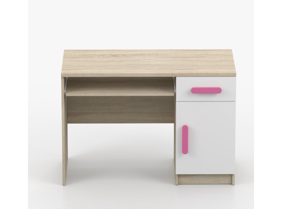 Psací stůl SCOUT - dub sonoma/bílý (více variant)