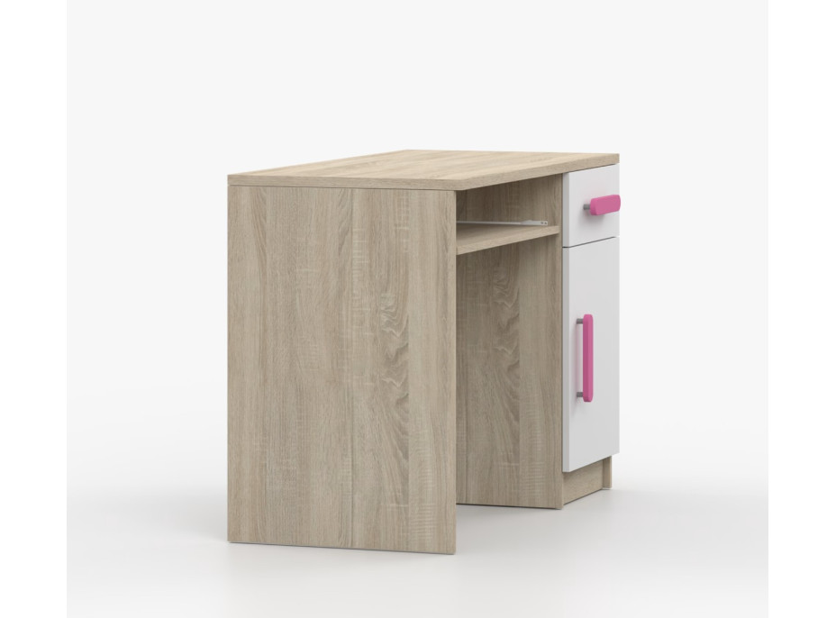 Psací stůl SCOUT - dub sonoma/bílý (více variant)