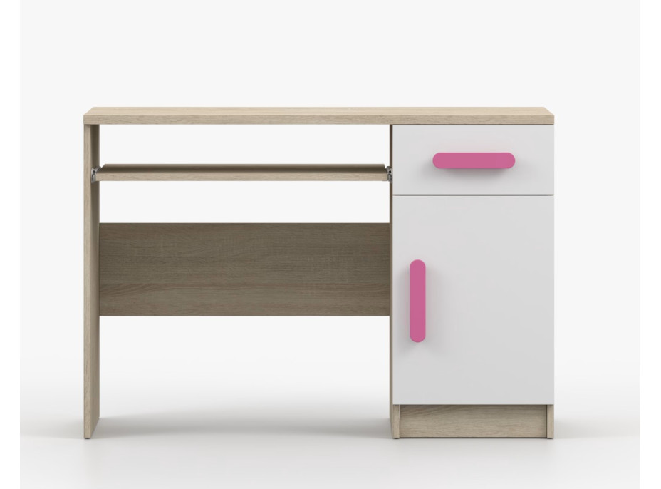 Psací stůl SCOUT - dub sonoma/bílý (více variant)