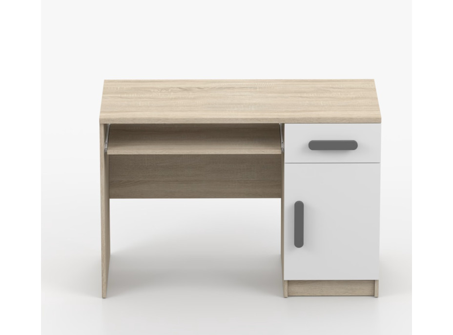 Psací stůl SCOUT - dub sonoma/bílý (více variant)