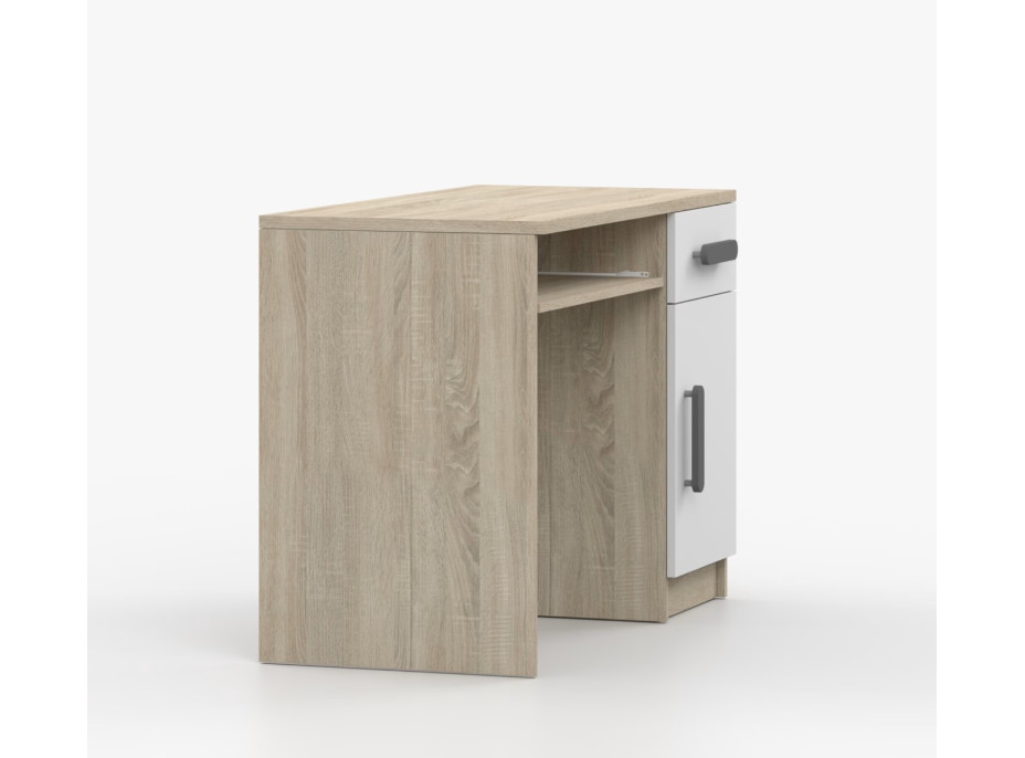 Psací stůl SCOUT - dub sonoma/bílý (více variant)