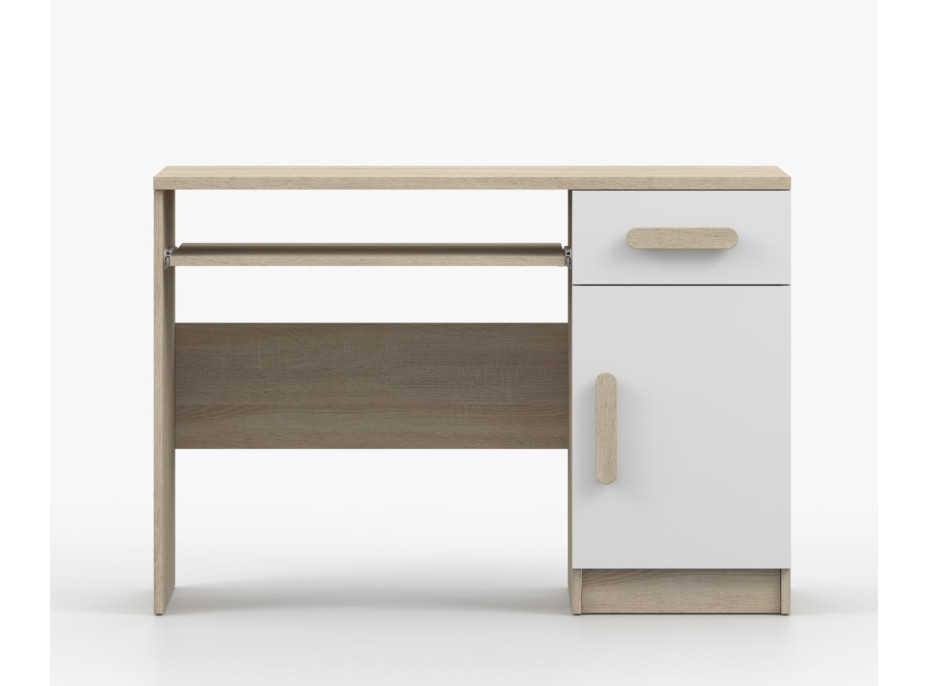 Psací stůl SCOUT - dub sonoma/bílý (více variant)