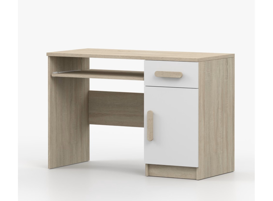 Psací stůl SCOUT - dub sonoma/bílý (více variant)