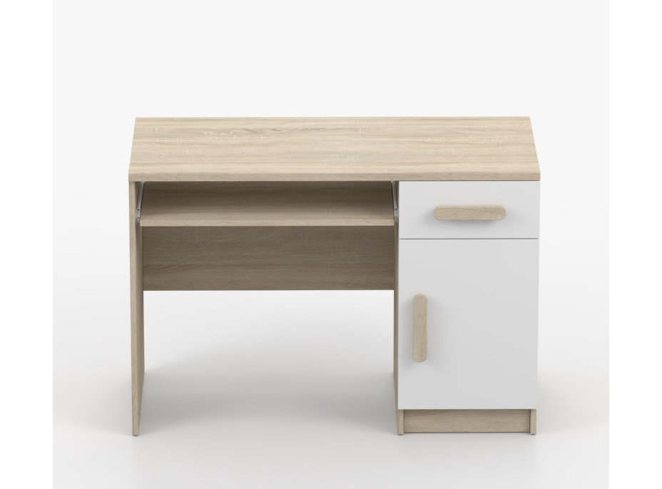 Psací stůl SCOUT - dub sonoma/bílý (více variant)