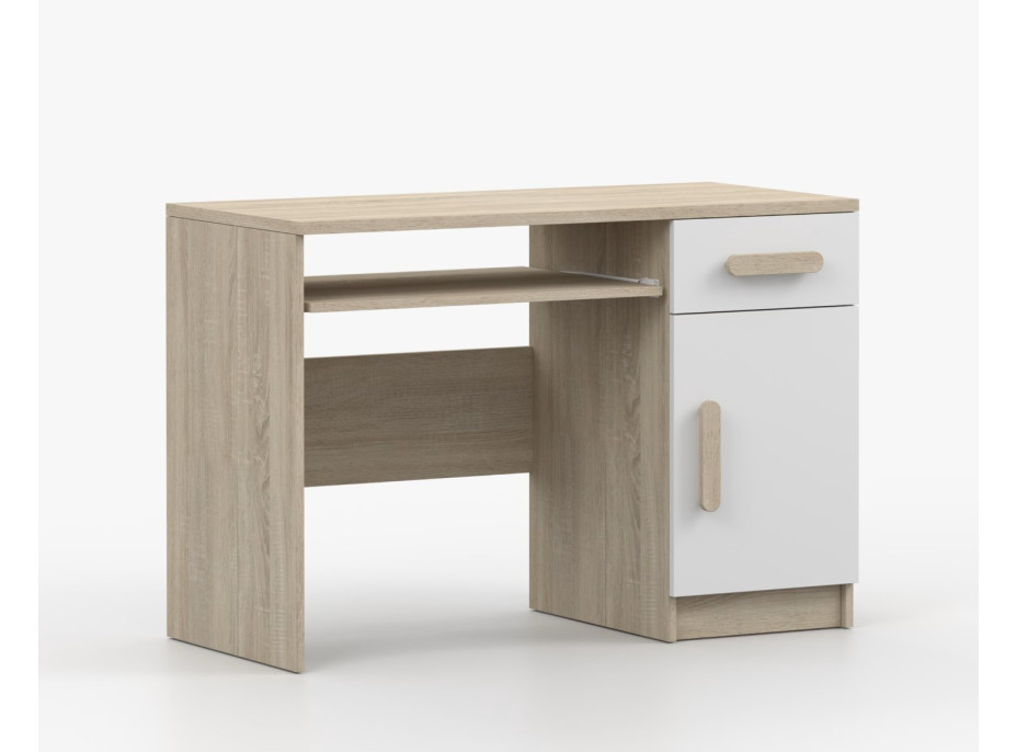 Psací stůl SCOUT - dub sonoma/bílý (více variant)