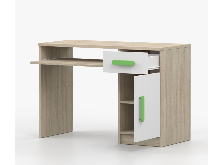 Psací stůl SCOUT - dub sonoma/bílý (více variant)