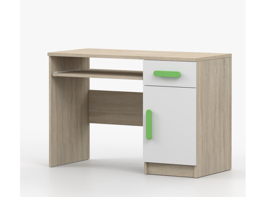 Psací stůl SCOUT - dub sonoma/bílý (více variant)