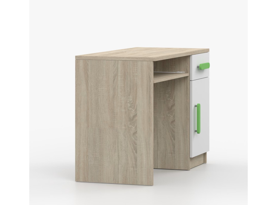 Psací stůl SCOUT - dub sonoma/bílý (více variant)