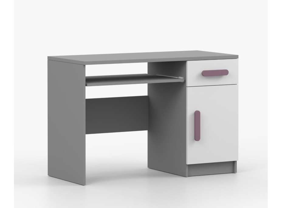 Psací stůl SCOUT - šedý/bílý (více variant)