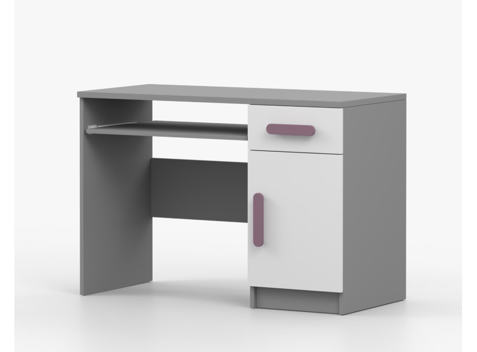 Psací stůl SCOUT - šedý/bílý (více variant)