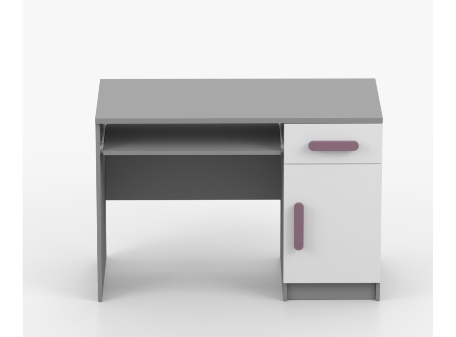 Psací stůl SCOUT - šedý/bílý (více variant)