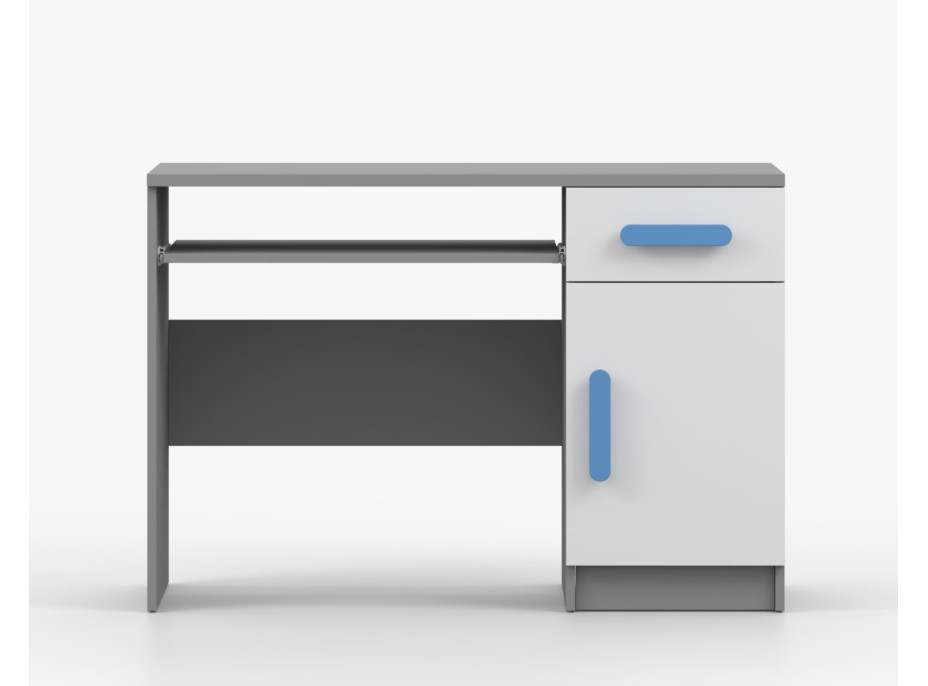 Psací stůl SCOUT - šedý/bílý (více variant)